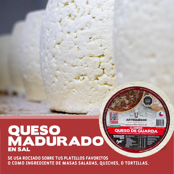 Queso Llanero/De Guarda - Pieza 7 kilos -Precio por kilo: 7.990 más iva