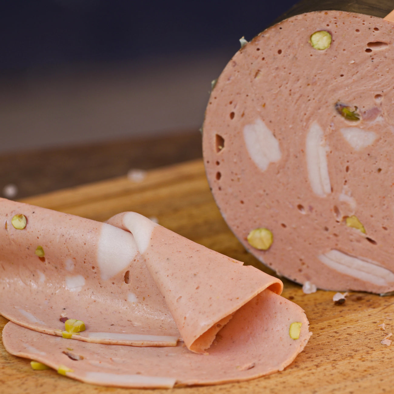 Mortadella Italiana Ahumada con Pistacho 200 GR.
