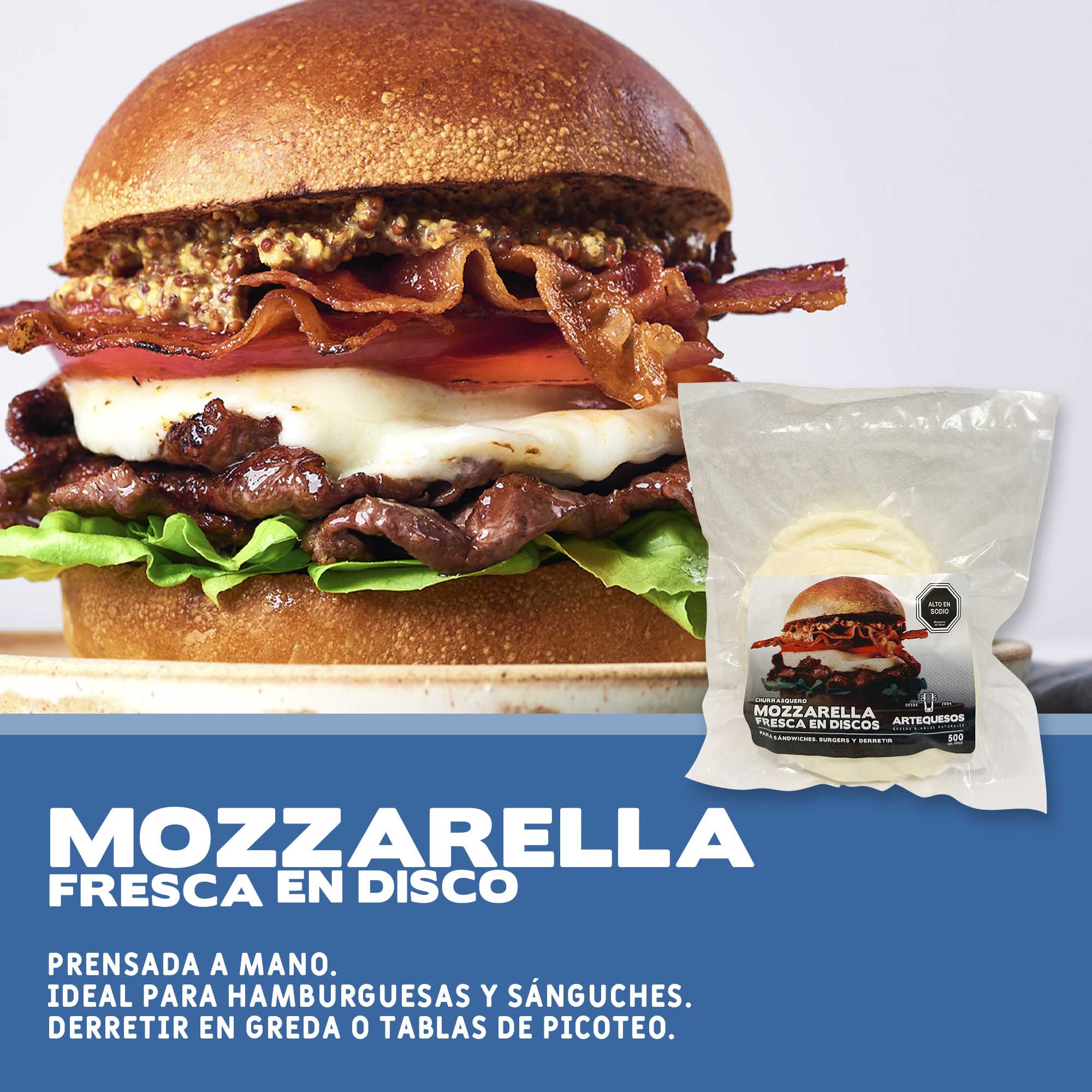 Mozzarella Fresca Prensada a Mano
